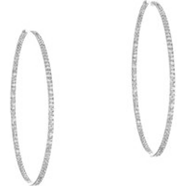 Messika Gatsby 18ct White Gold 0.41ct Diamond Small Hoop Earrings