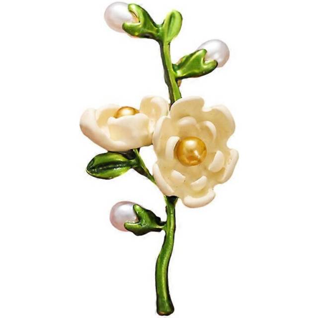 (As show, One size) Gifts for Wife Anniversary Brooch for Women Gifts for Mom Girlfriend Her Green plant leaves