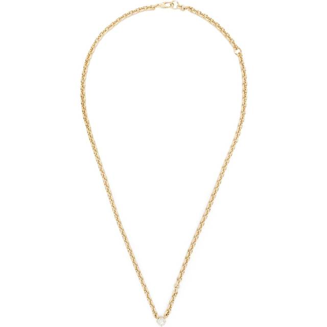 Lizzie Mandler Fine Jewelry - 18kt yellow gold diamond chain necklace - women - White Diamond/18kt Gold - One Size