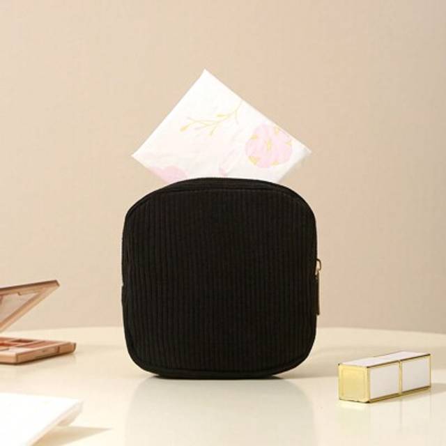SHEIN Sanitary Napkins Storage Bag, Large Capacity Portable Storage Bag, Menstrual Napkins Sorting Bag, Miscellaneous Cosmetics Storage Bag, Student Monthly