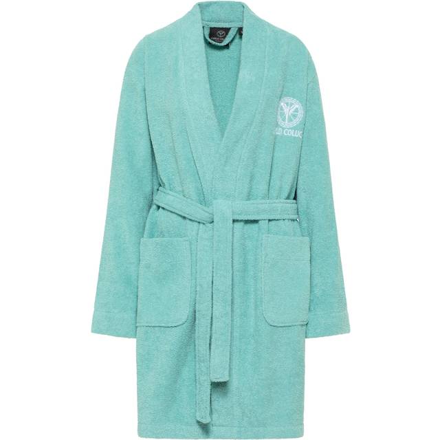 Carlo Colucci, Nattkläder , Dam, L, Bomull, Kimono-stil Badrock med Brodyr