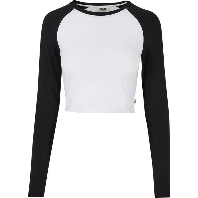 Urban Classics Womens/Ladies Retro Organic Long-Sleeved Crop T-Shirt