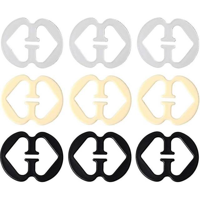 9pcs Bra Strap Clips, Bra Clips Holder For Adjustable Conceal Bra Straps