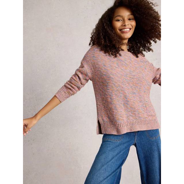 White Stuff Victoria Jumper Pink Multi-Coloured - White Stuff - Size: 16