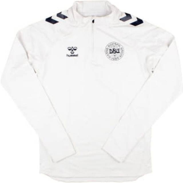 '24-'25 Denmark Pro Half Zip Sweat Top (White) Men's Polyester Made By: Hummel