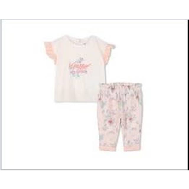 KENZO Baby Girls T-Shirt and Pants Set in Pink 9 Months By Childsplay Clothing