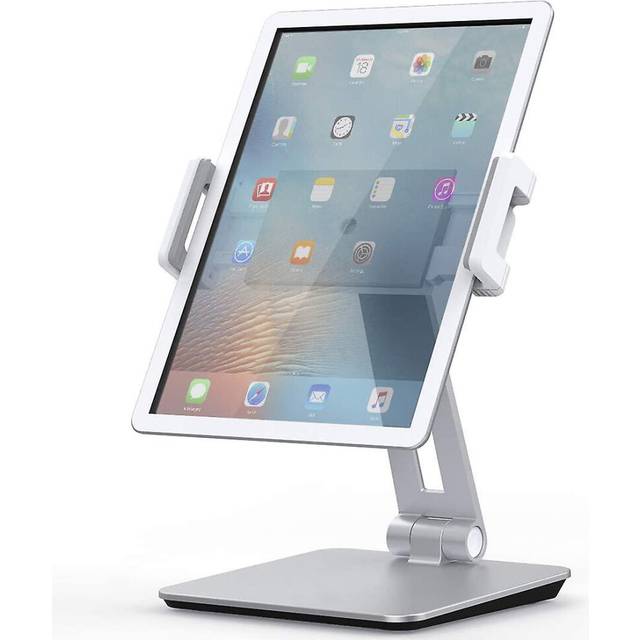 (As show, One size) Tablet Holder, Adjustable Multiple Angles Aluminum Solid Tablet Holder, Suitable For 4``-14&#39;&#39; Tablet/mobile Phone