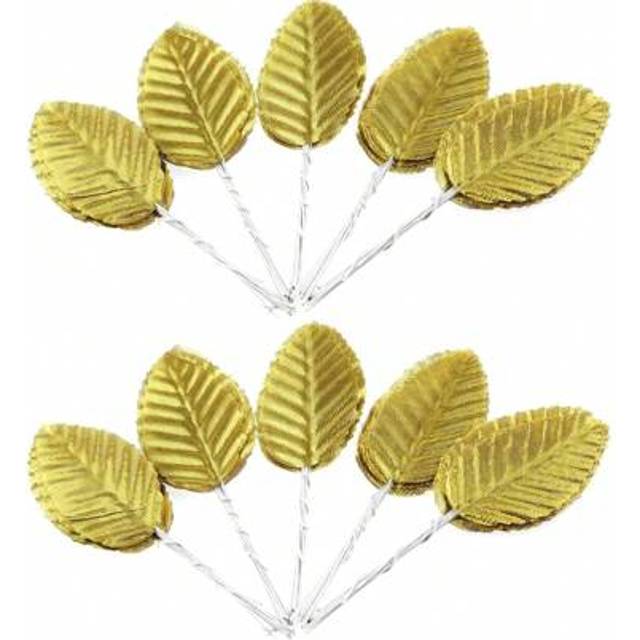 SHEIN 50pcs Artificial Plant MINI Leaf Letter, Bouquet DIY, Wreath Material, Candy Box Accessories, Home Wedding Decoration, Bride Wrist Flower, Chest Flowe