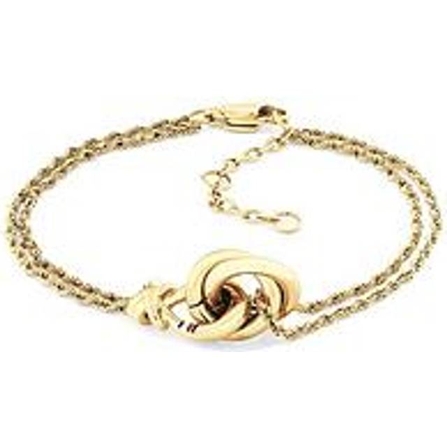 Tommy Hilfiger 2780991 Stainless Steel Gold Tone Double Rope Bracelet - J7356