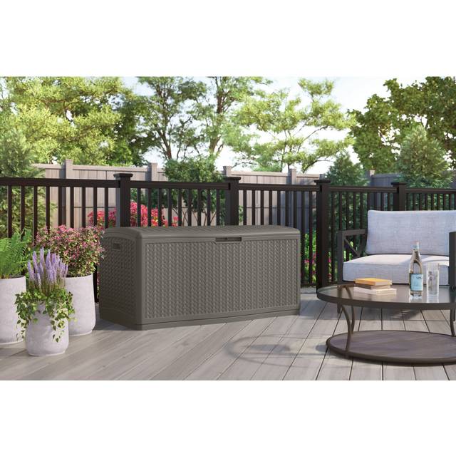 Suncast Minnesota 469L Storage Box - Stone Grey