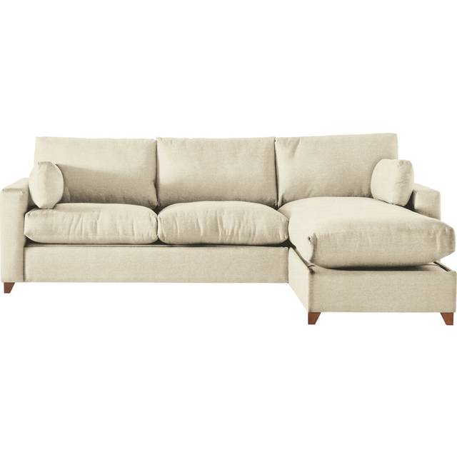 Yepez Ottoman Sleeper Corner Sofa Bed - Stone (95cm H X 179cm W X 97cm D)