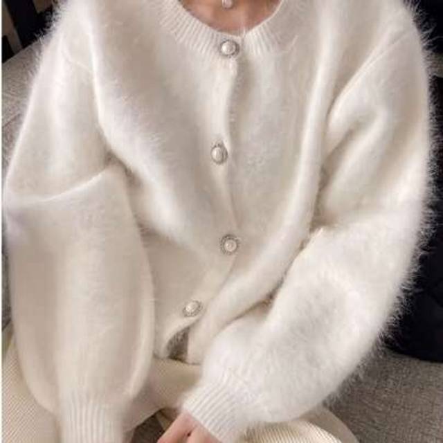 SHEIN New Autumn/Winter Button-Up Loose Elegant Cardigan Sweater