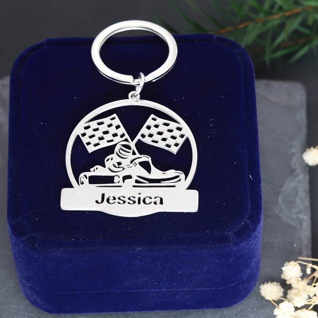 TEMU Custom Name Keyring With Laser Engraved Nameplate Keychain, Father's Gift Personalized Stainless Steel Keychain, Best For Christmas, Thanksgiving