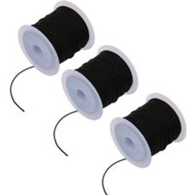 Tlily - 3X Roll of Black Waxed Cotton Necklace Beads Cord Chain 1mm hot