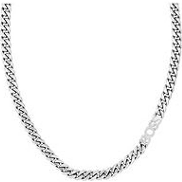 BOSS Gents Kassy 8Mm Chain Necklace - Silver, Silver, Women - Ilver