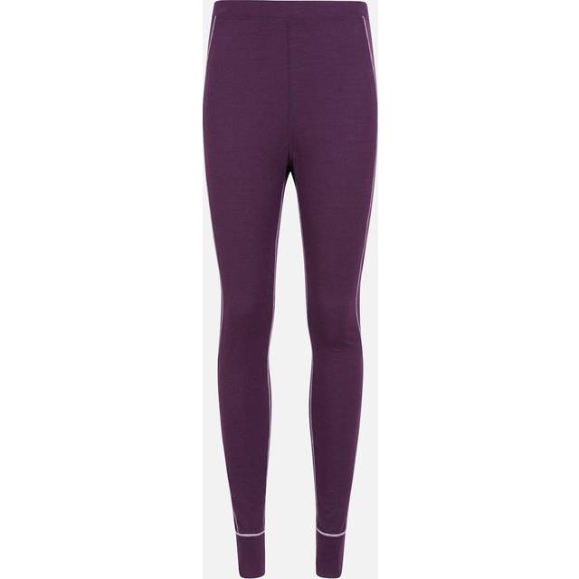 (12 UK, Purple) Mountain Warehouse Womens/Ladies Asgard Merino Wool Thermal Base Layer Leggings