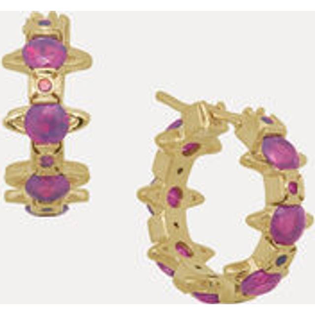 Vivienne Westwood Warwick Earrings Gold-milky-purple-cz Gold-milky-purple-cz Women - GOLD-MILKY-PURPLE-CZ - ---
