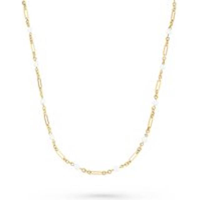 9ct Yellow Gold Freshwater Pearl Necklace - Gold/Yellow Gold/Whi