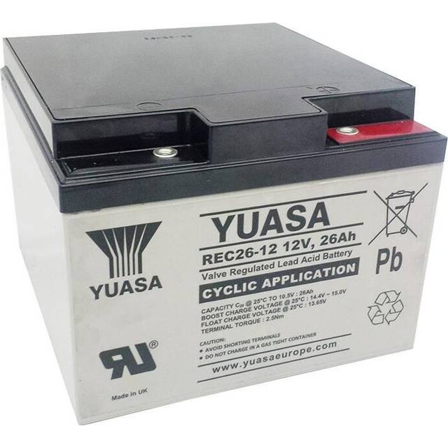 YUASA - 12V 26Ah VRLA Deep Cycle Battery