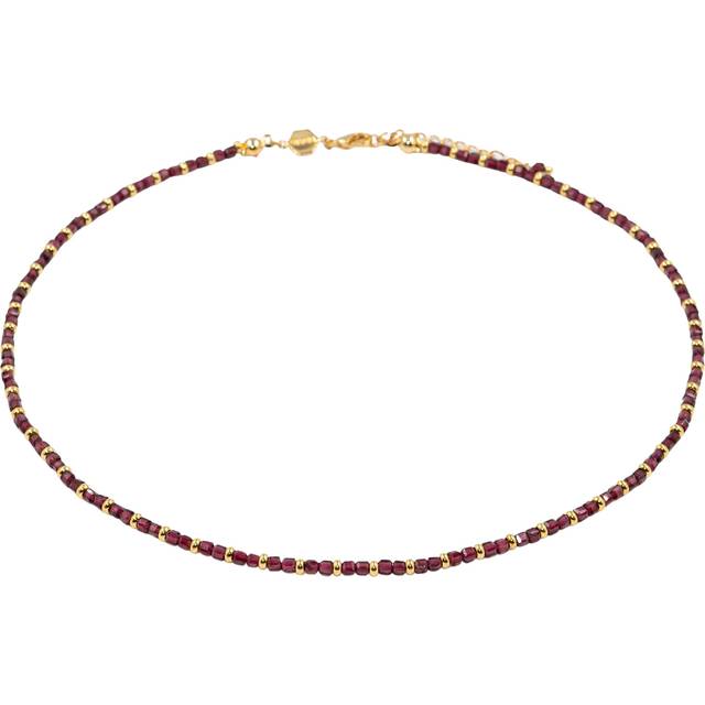 Garnet stone necklace for women Sloya Karia - Rouge