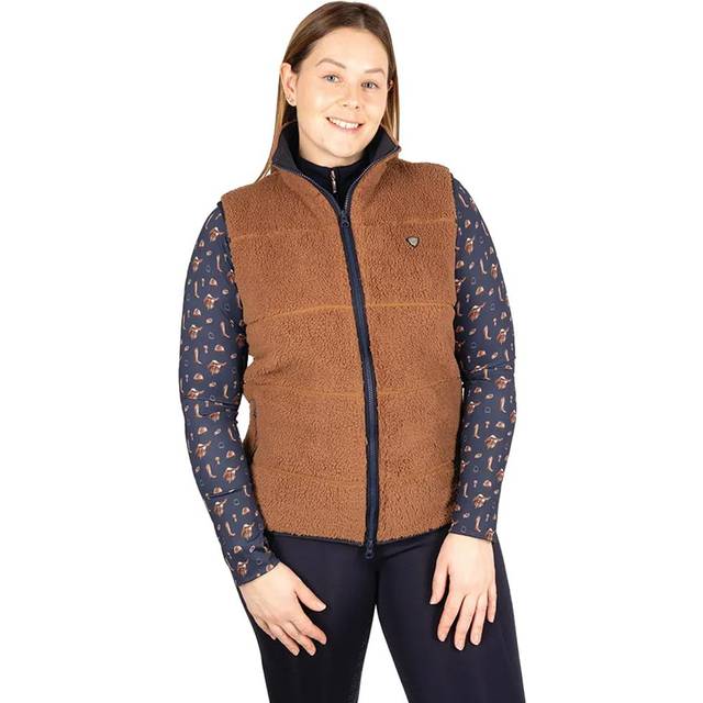 (M, Brown) Hy Womens/Ladies Elevate Teddy Fleece Gilet