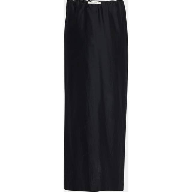 Saul Maxi Skirt with Pockets - BLACK - 8