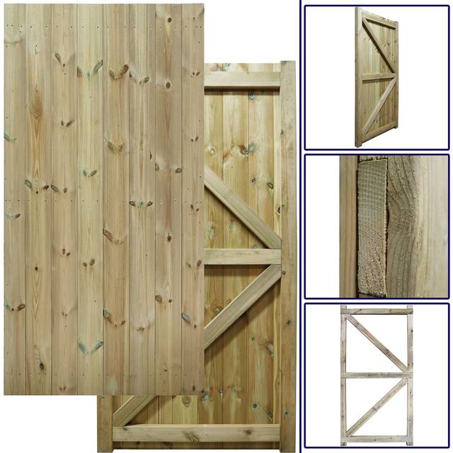 Premier Garden Supplies - Premier 6ft x 3ft Heavy Duty H-Frame Tongue & Groove Gate