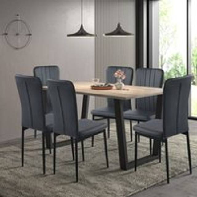 6 - Person Dining Set - Brown (6)