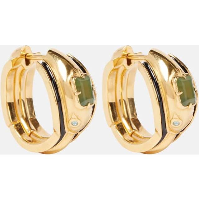 Loewe Snake sterling silver hoop earrings - gold (One Size)