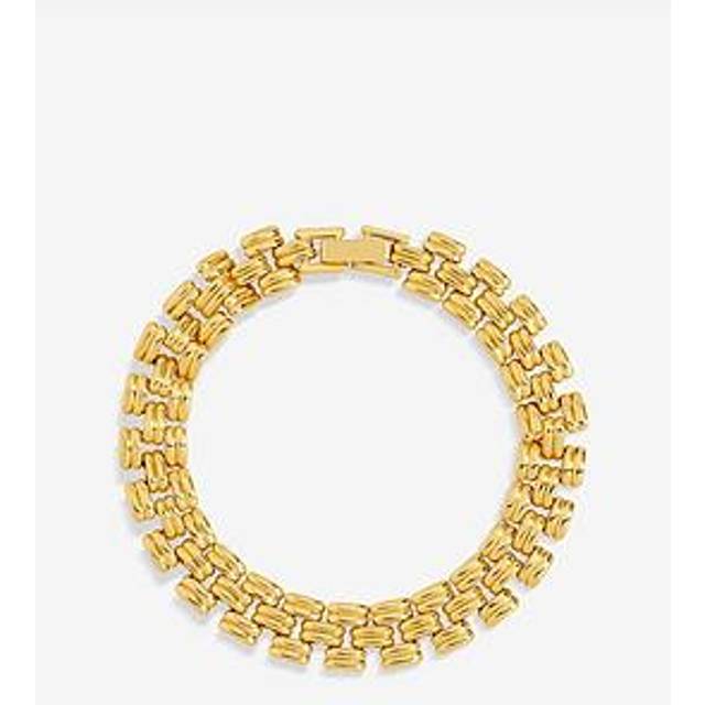 Jon Richard 18K Gold Plated Gate Chain Bracelet - One Size