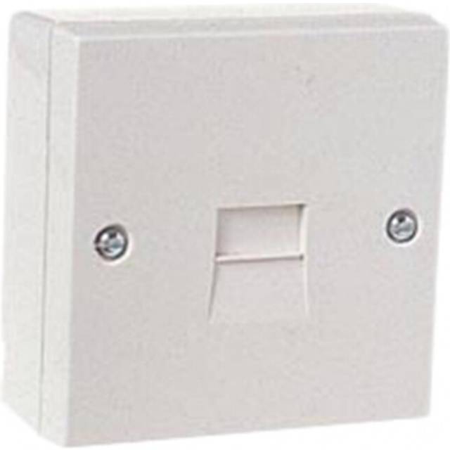 Dencon Telephone Socket 1 Way White