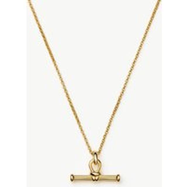 Ridge T-Bar Chain Necklace | 18ct Gold Plated