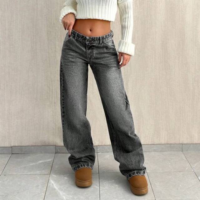 SHEIN LOW WAIST BAGGY LOOSE STRAIGHT LEG JEAN