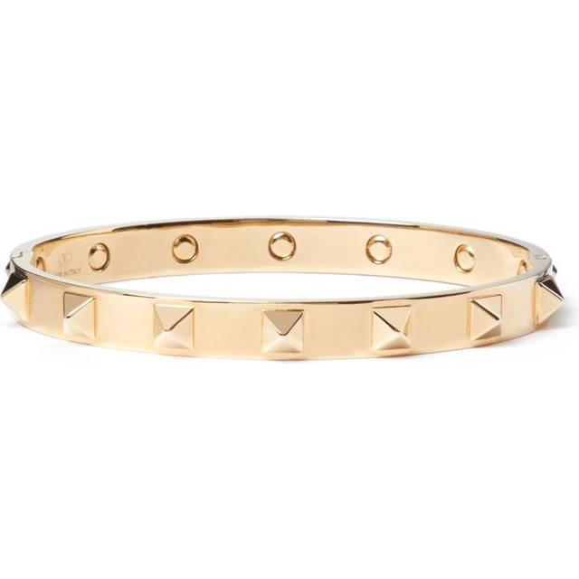 Valentino Garavani - Rockstud embellished bangle - men - Metal - S - Gold