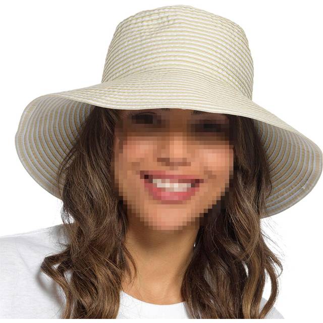 Womens Wide Brim Hat Summer Sun Foldable Hat Uv Protection For Hiking, Camping