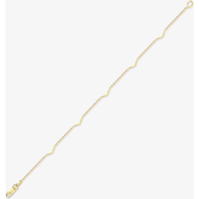 9ct Gold 7.25 Inch Multi V Bar Bracelet 111125127466