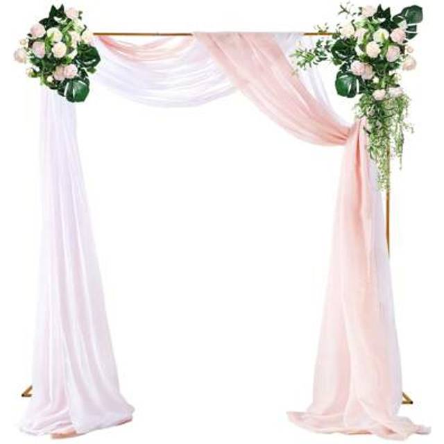 SHEIN Metal Wreath Arch Backdrop Flower Balloon Frame Decor For Party Event Wedding