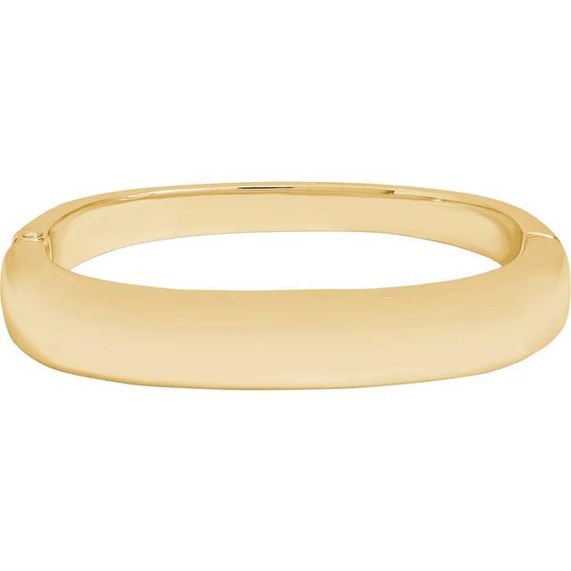 Jon Richard Gold Plated Polished Rectanglar Bangle - One Size