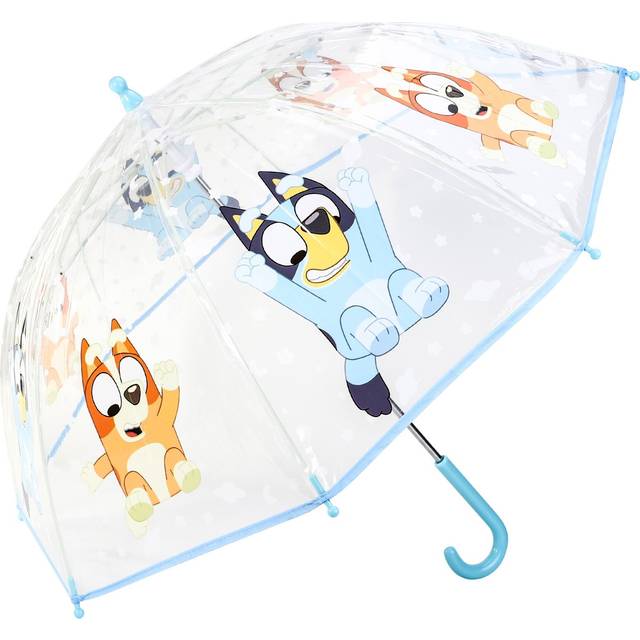 Bluey & Bingo Dome Umbrella Children Character Folding Kid Transparent