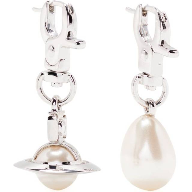 Vivienne Westwood - Claude drop earrings - women - Metal - One Size - Silver