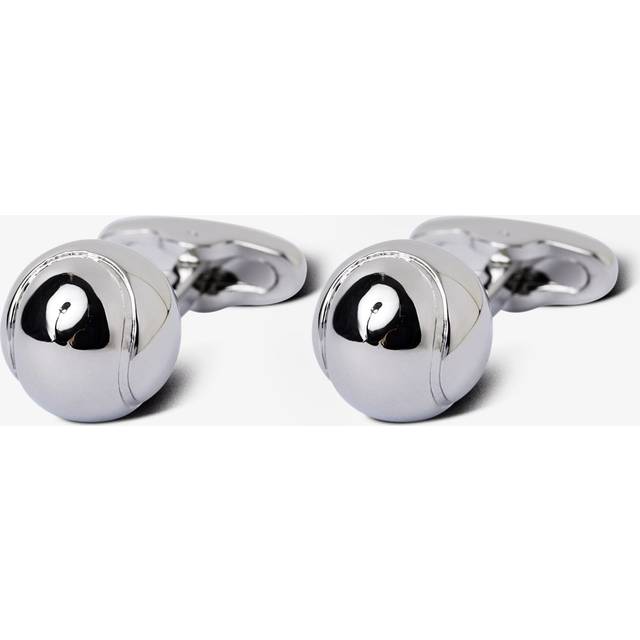 Hawes & Curtis Silver Tennis Ball Cufflinks Size: One Size