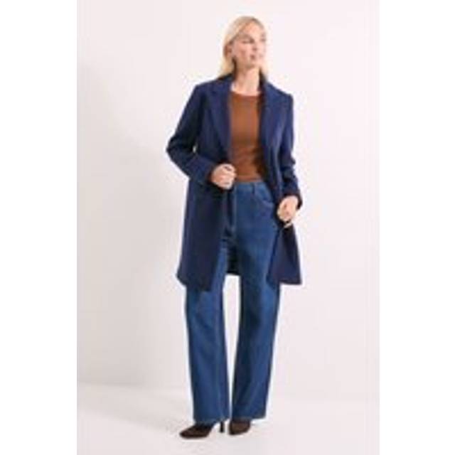 Debenhams Principles By Wallis Button Coat In Navy - navy - 16