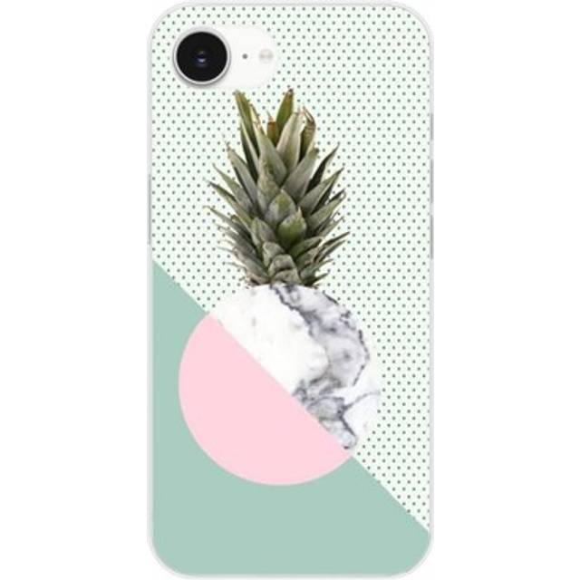 Silicone Case - Apple Iphone 16e Compatible - Pineapple Marble Design