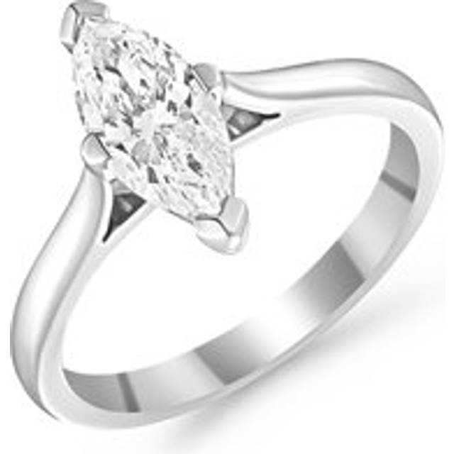 Once Platinum Diamond Marquise Solitaire Engagement Ring