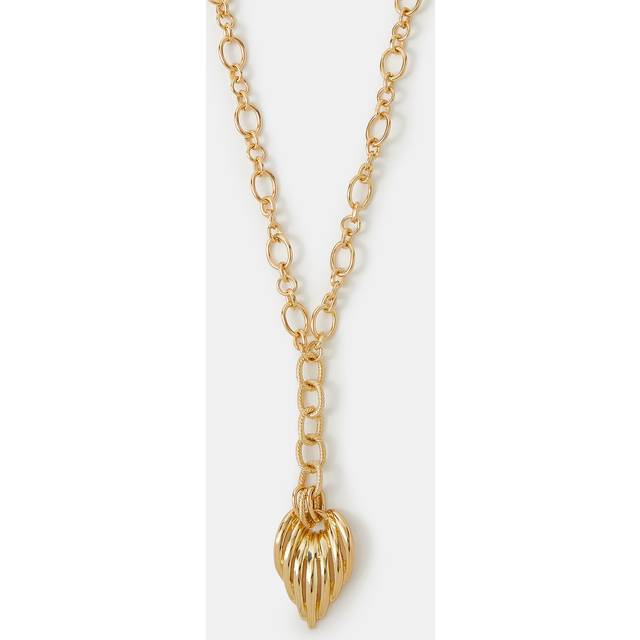 Accessorize – Guldfärgat halsband med hjärtberlock