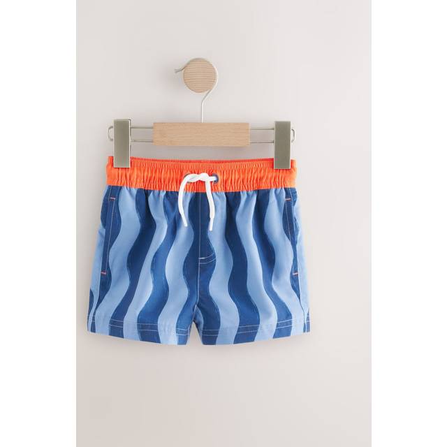 Next Blue Stripe Swim Shorts (3mths-7yrs)