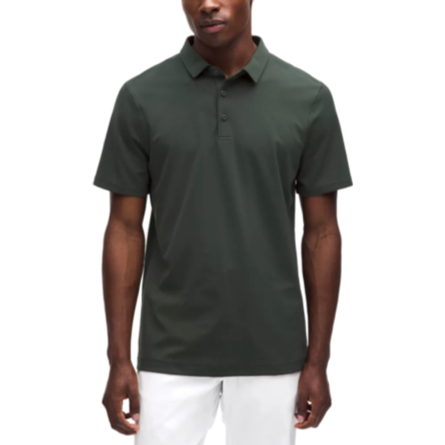 lululemon – Men's ShowZero Slim-Fit Polo Shirt – Color Green – Size Small - Rainforest Green