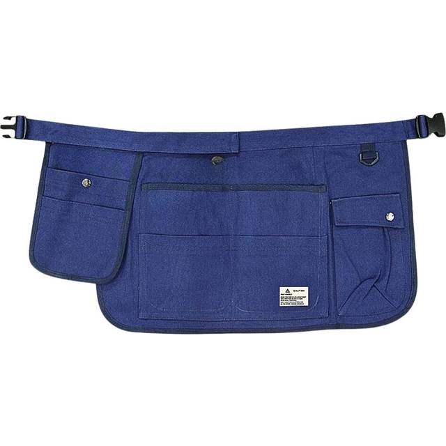 Gardening Apron Blue Half Waist Canvas Multi Pocket Tool Carrier For All Tool Carriers Aprons & Belts