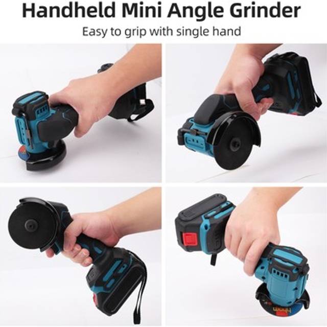 Us Plug Mini Angle Grinder 21v Cordless 10000 Rpm Electric Grinding Tool Bs