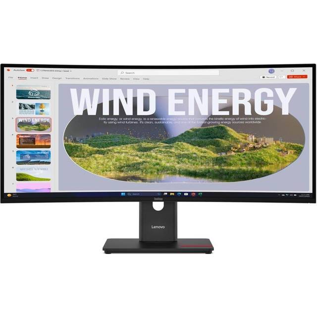 Lenovo ThinkVision T34WD-40 - LED-skärm - böjd - 34" - HDR